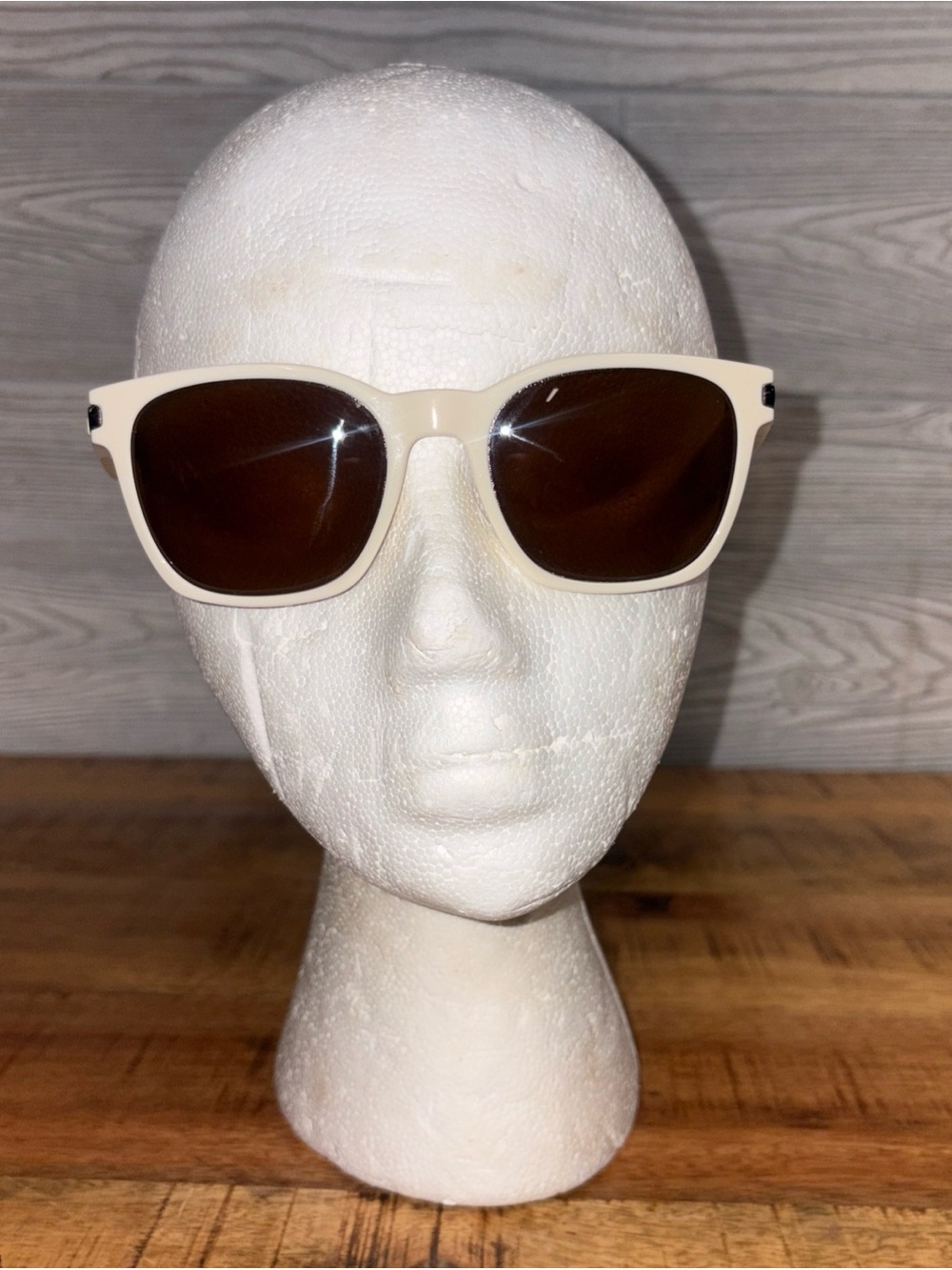 Vintage Oakley Garage Rock Sunglasses Bone ~ Off White Made in USA